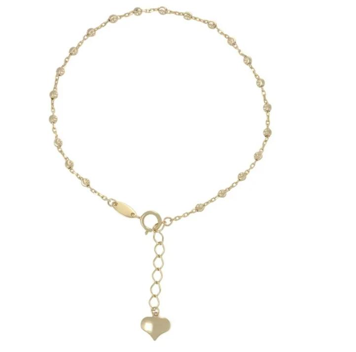 Pulsera Viviana De Mujer con Bola 6mm Calibre 1mm De 10K 17-20cm Imperial Jewelry