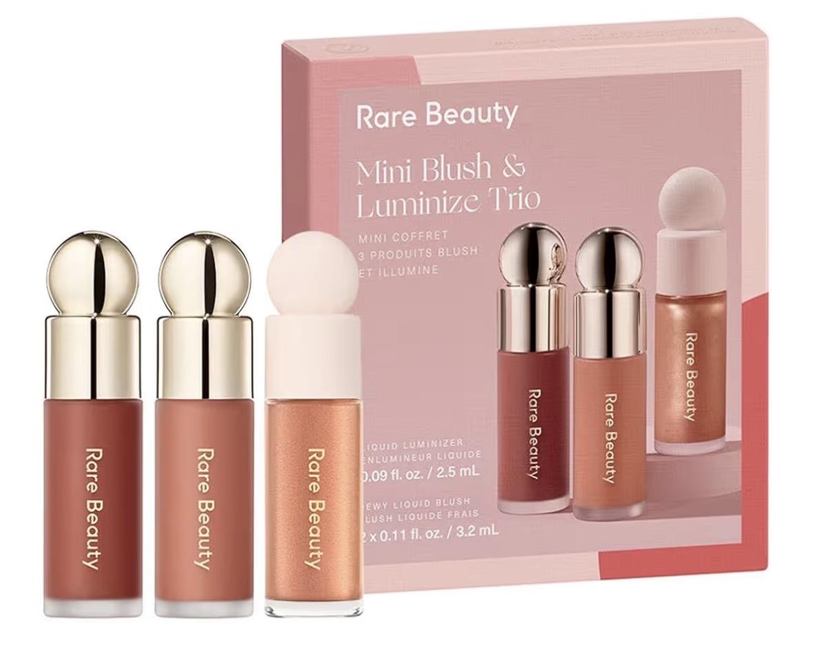 Rare Beauty Edición limitada Mini Blush & Luminize Trio 