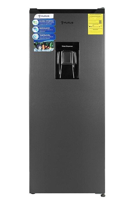 Refrigerador AURUS ARU07WS 7p3 con despachador, color plata.