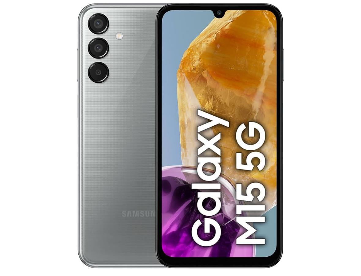 SAMSUNG Celular Galaxy M15 5G gris 4GB RAM 128GB