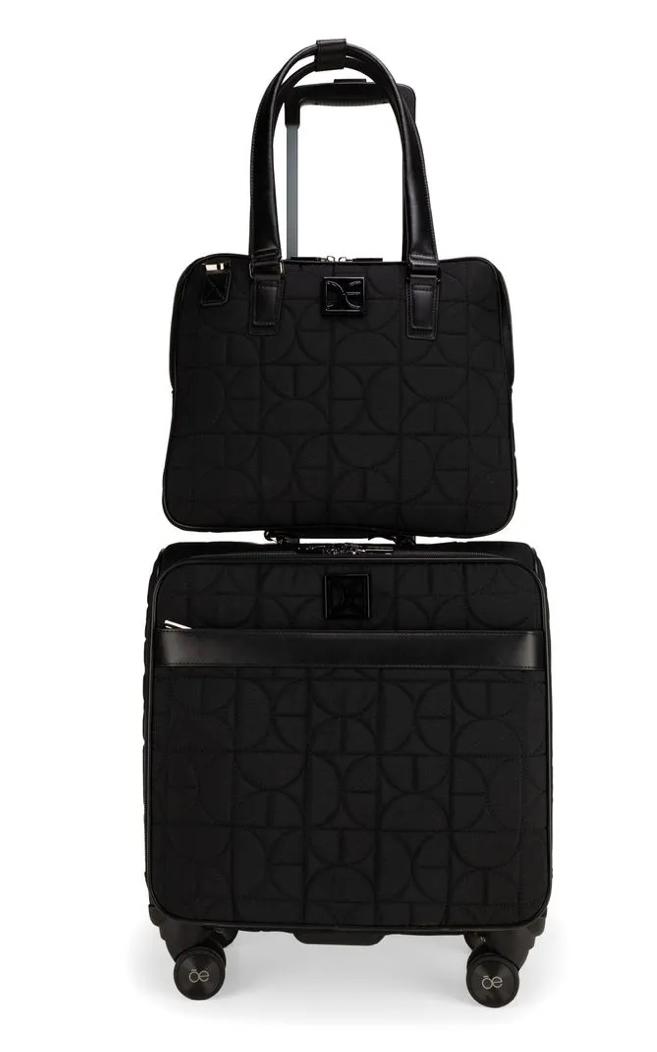 Set De Equipaje Vertical Y Porta Laptop 15 Plg Color Negro