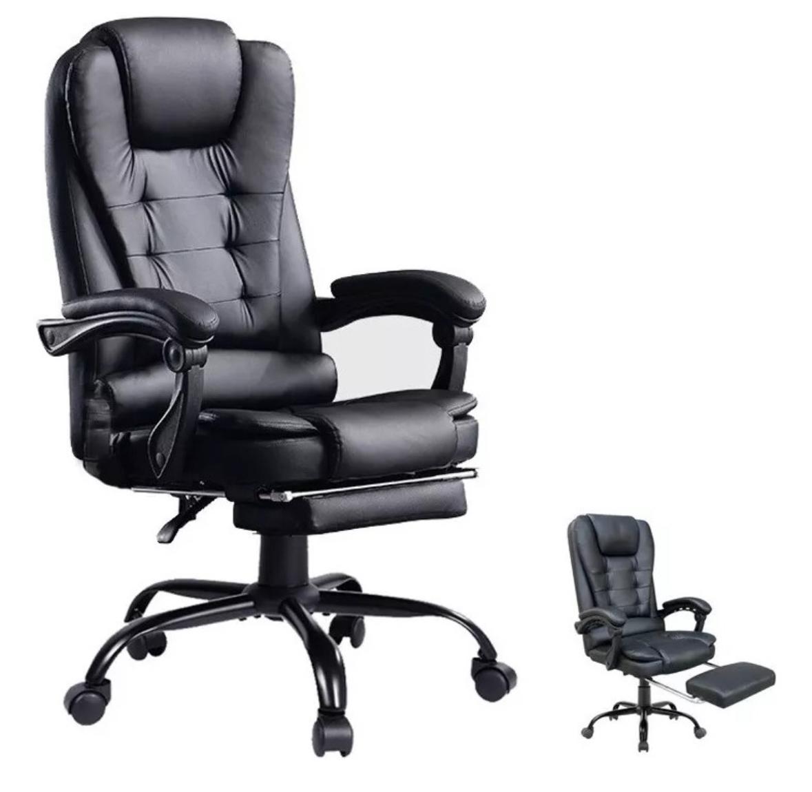 Silla Escritorio Ejecutiva Ergonomica Ajustable Reclinable Resee Presidencial Negro