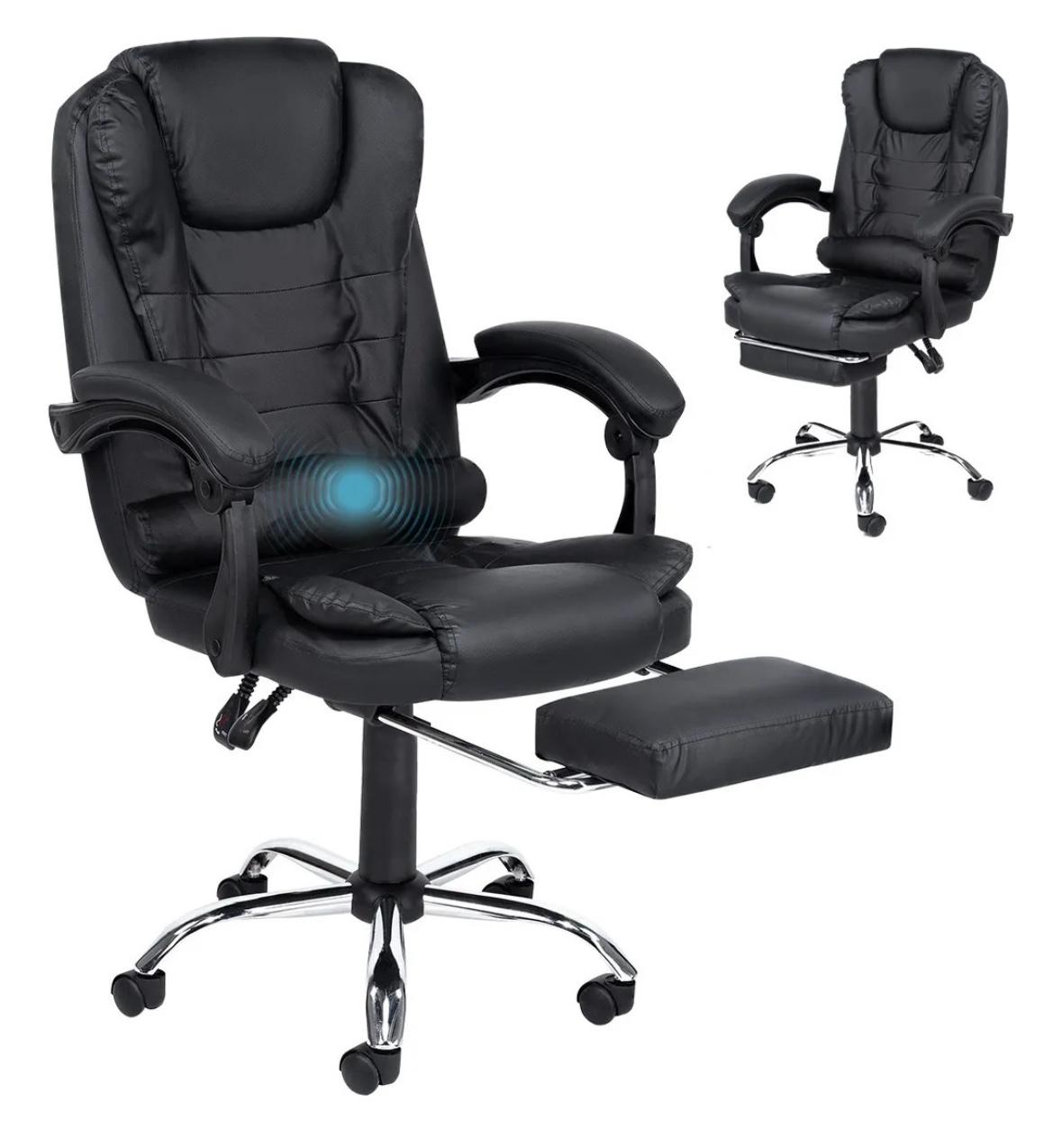 Silla ejecutiva secretarial oficina resposapies reclinable giratoria 