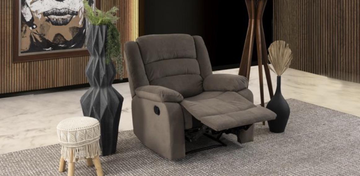 Sillon reclinable café 