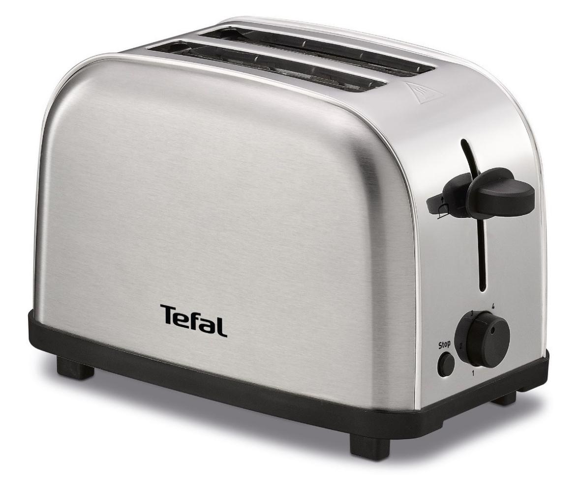 Tostador T-fal Tt330dmx Acero Inoxidable 2 Panes 6 Niveles