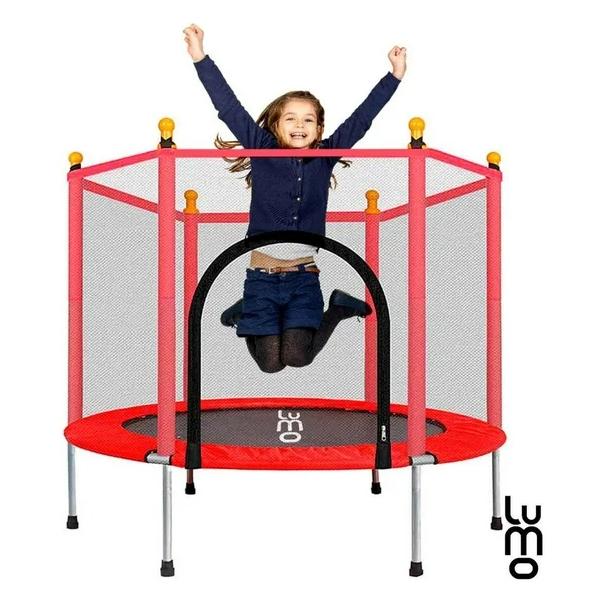 Trampolin Brincolin Infantil  1.40mts Niños rojo