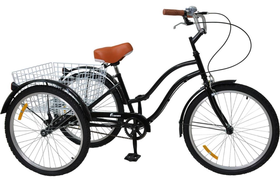 Tricicleta Urbana Vintage R24 Canasta Trasera Hasta 150kg Color Negro