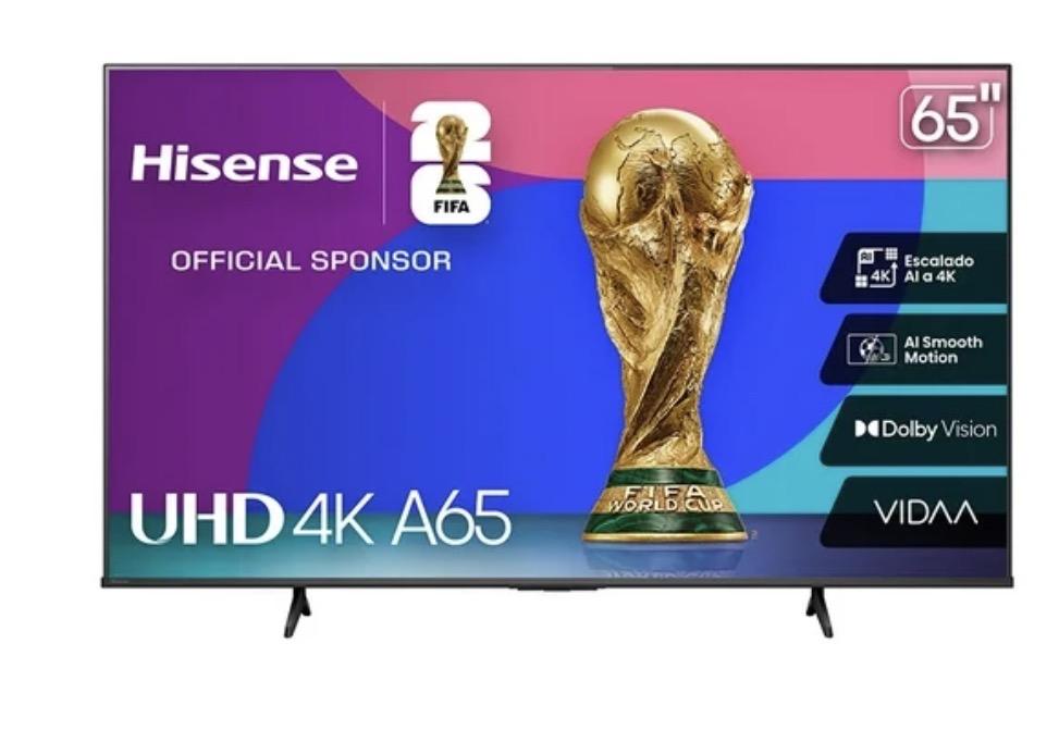 TV Hisense 65 pulgadas 65A65NV 4K Vidaa