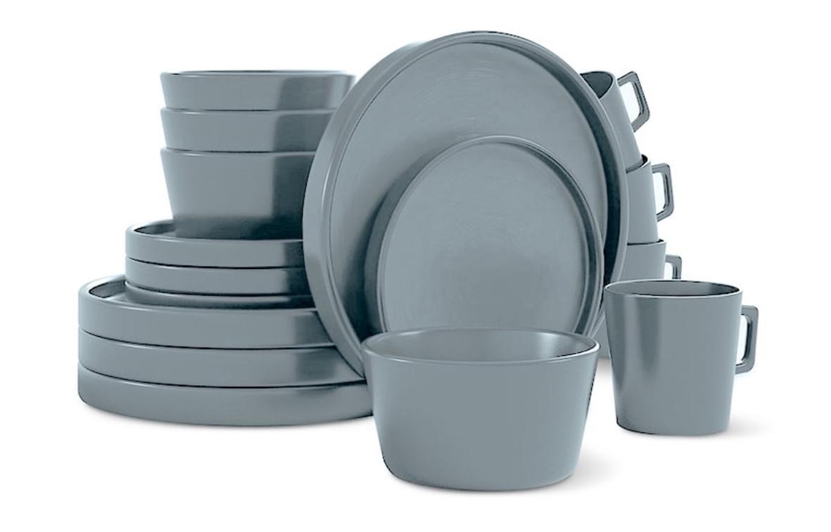 Vajilla de Gres Moderna Casa Litus para 4 Personas 16 Pzs, cubierta porcelanizada