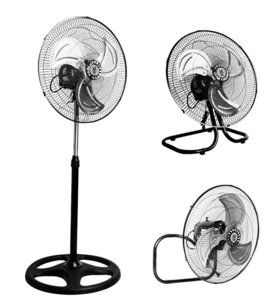 Ventilador 3 En 1 Pedestal Piso Y Pared 3 