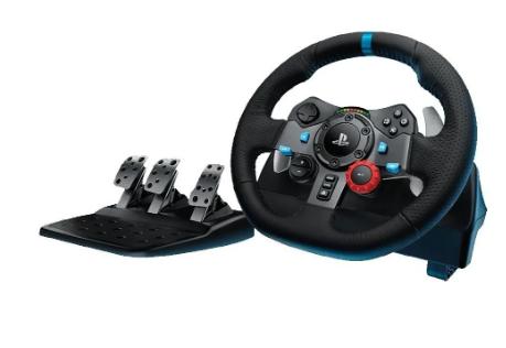 Volante Logitech G29 Pedalera Ps4 Ps3 Profesional Racing Color Negro