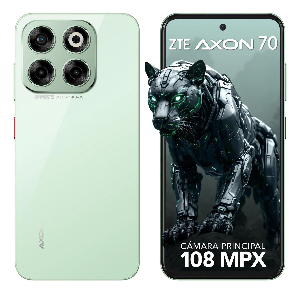 Zte Smartphone Axon 70 Verde 6.7 120hz, Cámara 108mp Y 256gb+16gb