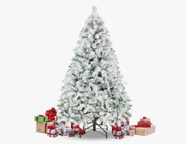 Árbol Navidad Artificial Con Copos De Nieve Simulados, 150cm (350 ramas)